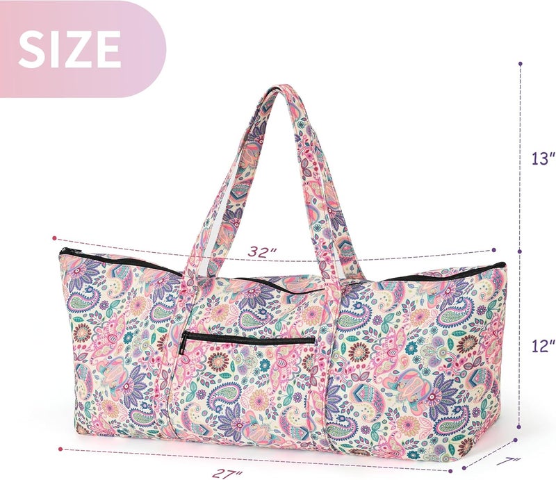Boulder Bee | Yoga Mat Bag | Large Yoga Mat Carrier with Wet Pocket | Yoga Gifts | Gym Tote Bag for Women - Image 3
